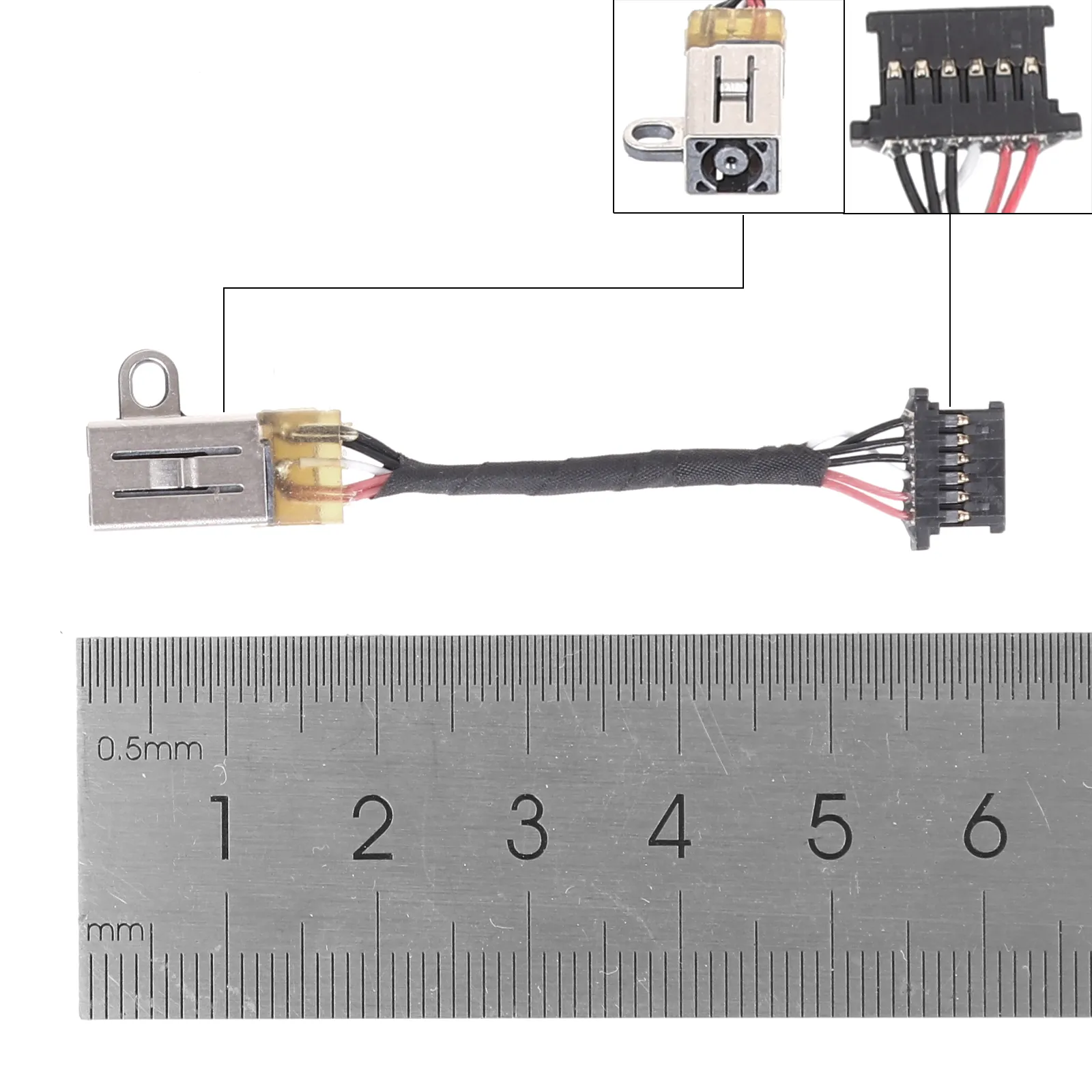 Picture of HP Pro X2 612 G1 DC power jack .